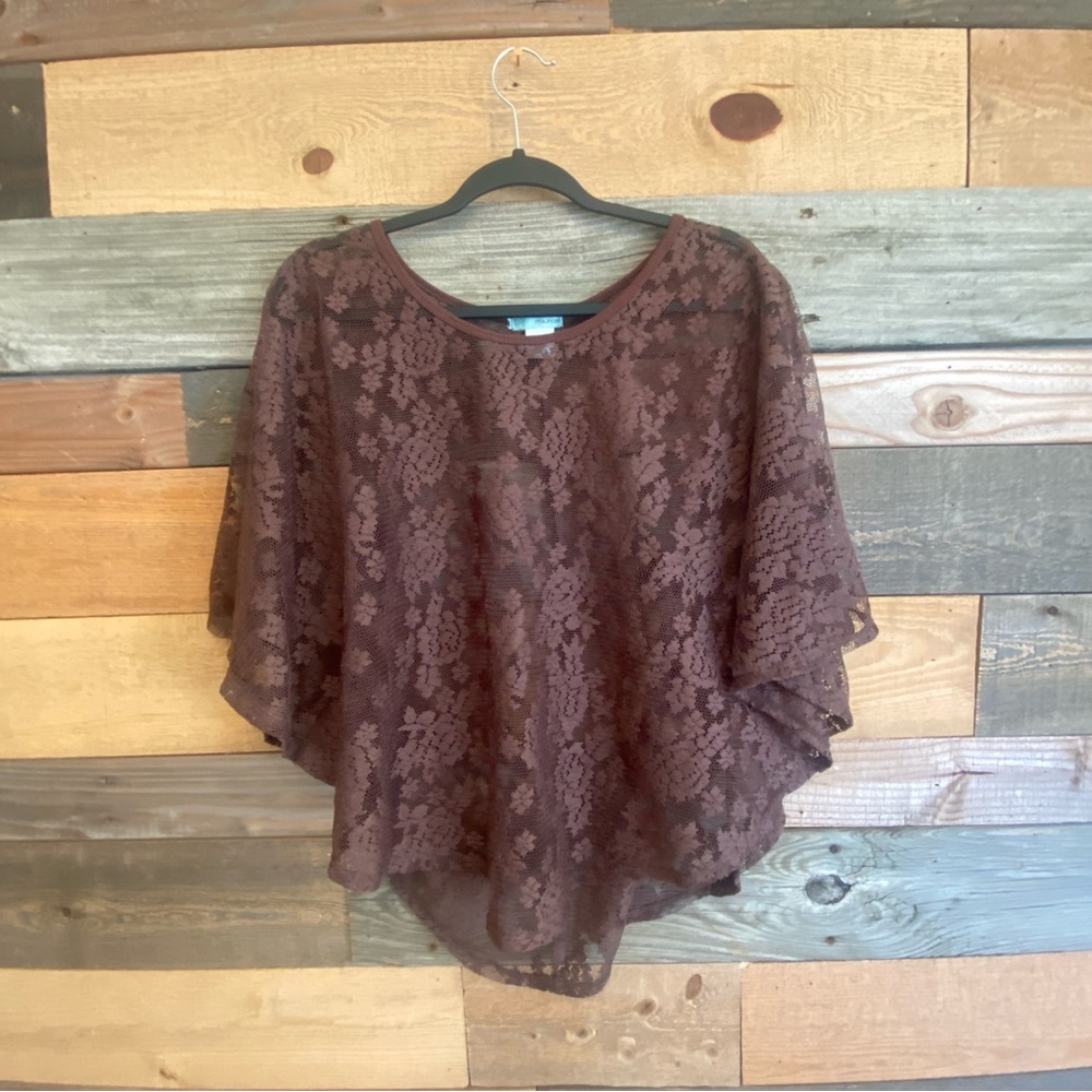 10/$20 Lace Brown Women's Top